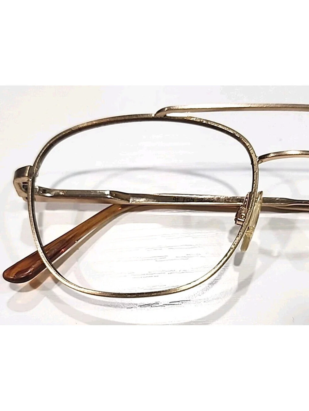 Randolph Engineering RE FGN No Lenses Gold Pilot Sunglasses Frame 52-20 140